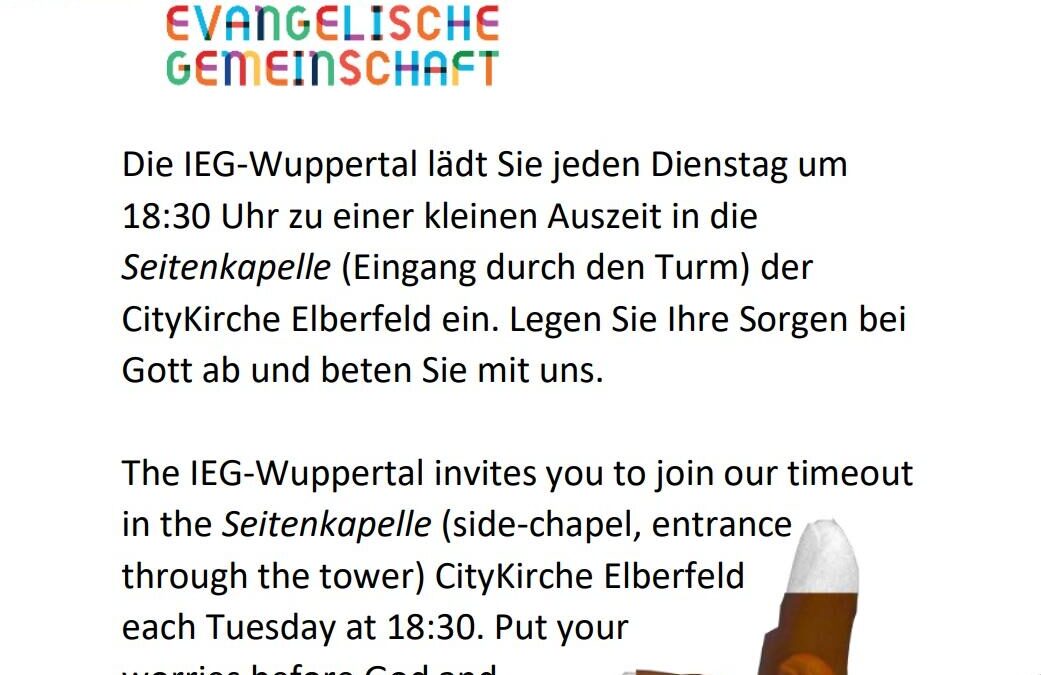 Timeout – Gebet am Dienstagabend